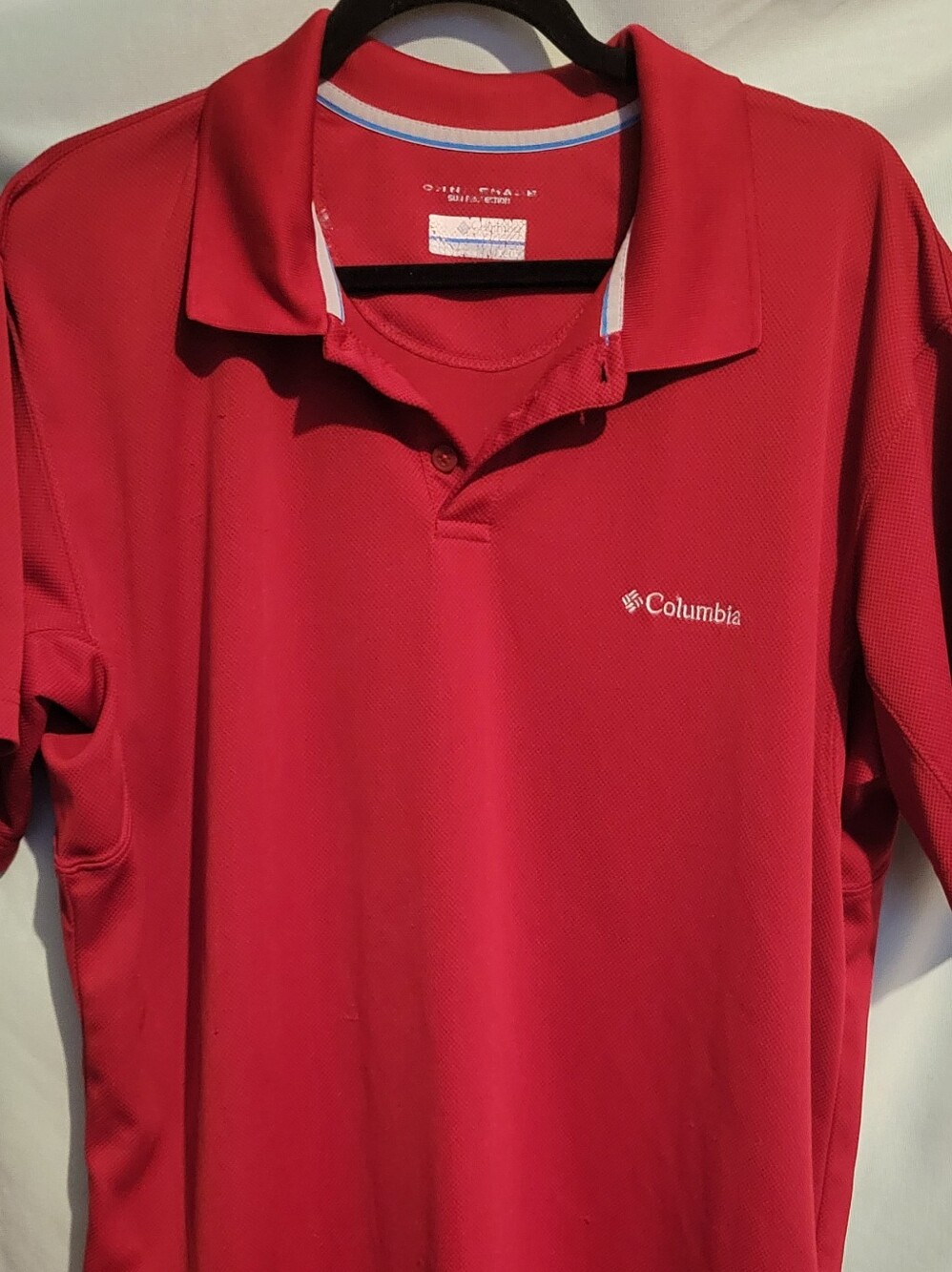 Columbia Men’s Bright Red Short-Sleeve Polo